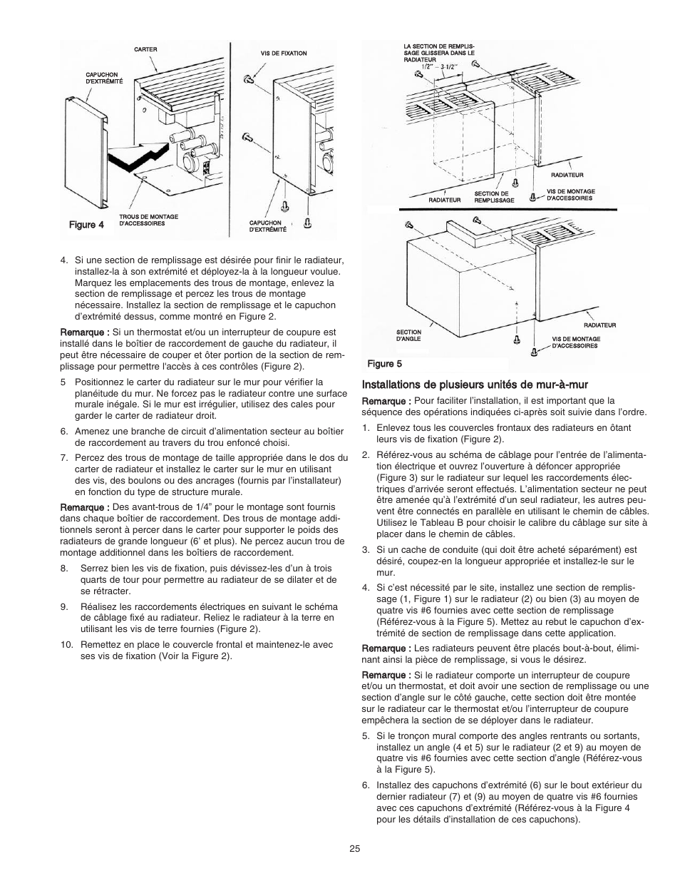 Installations de plusieurs unités de mur-à-mur | Qmark DSH - Decorative Sill-Height Convectors User Manual | Page 25 / 30
