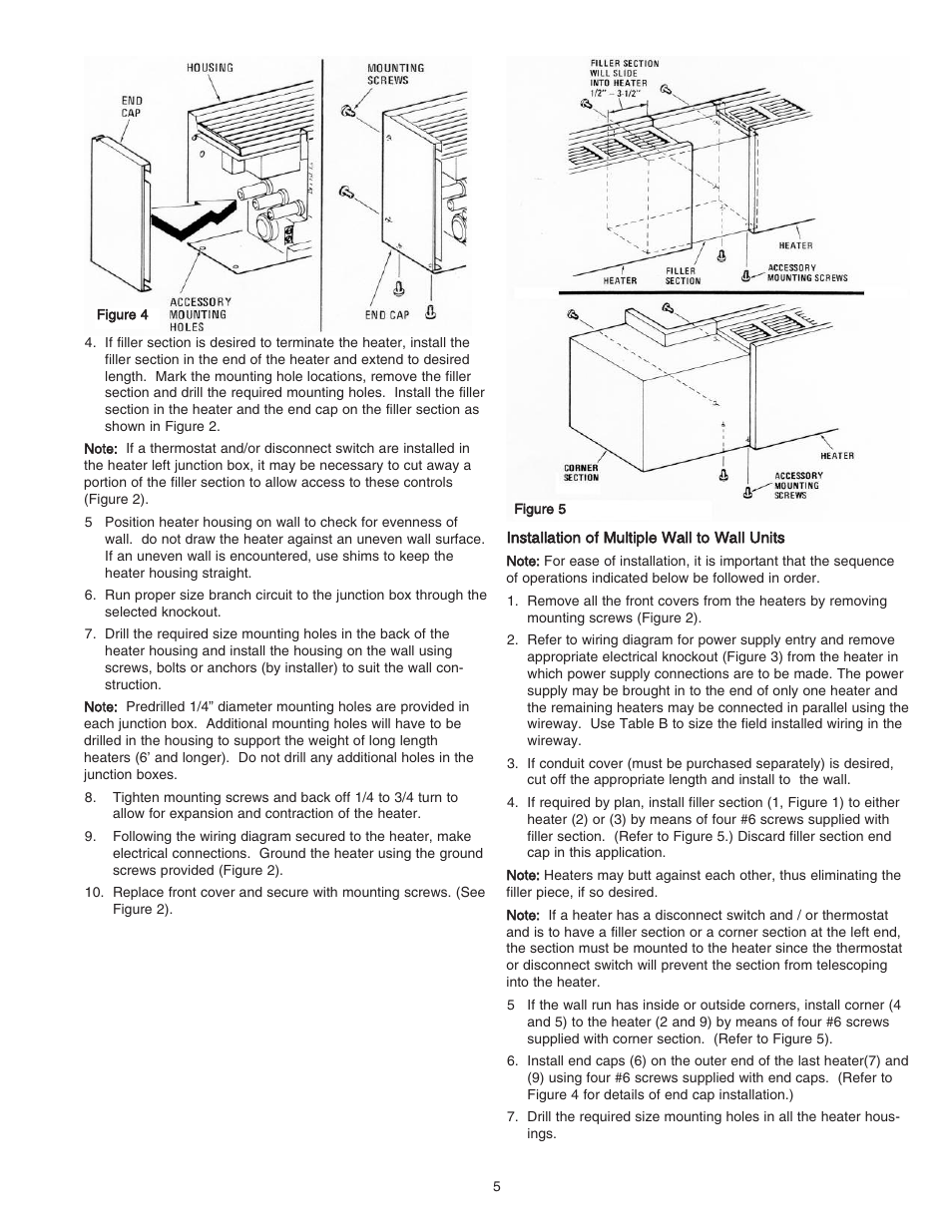 Qmark DSH - Decorative Sill-Height Convectors User Manual | Page 5 / 30