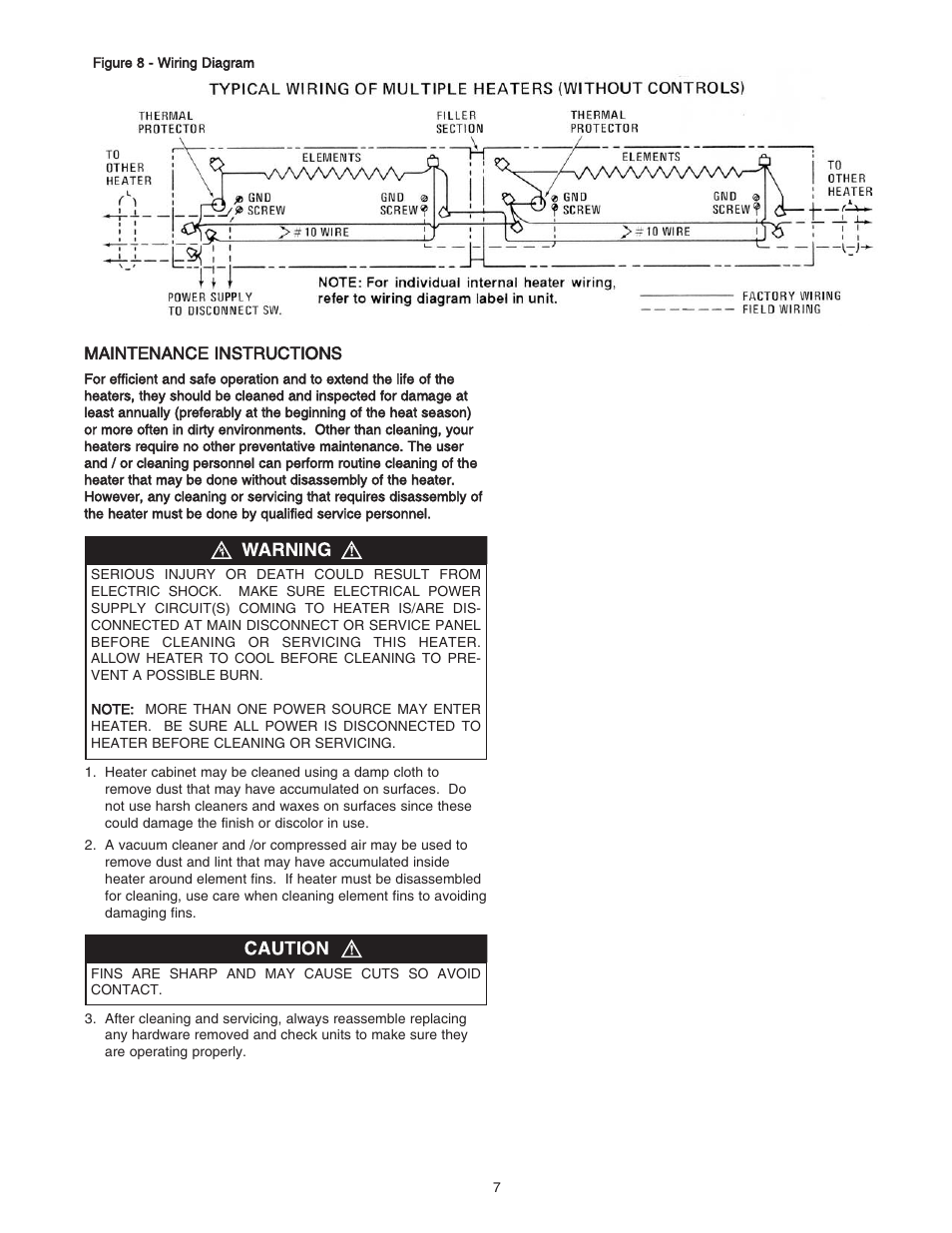 Qmark DSH - Decorative Sill-Height Convectors User Manual | Page 7 / 30