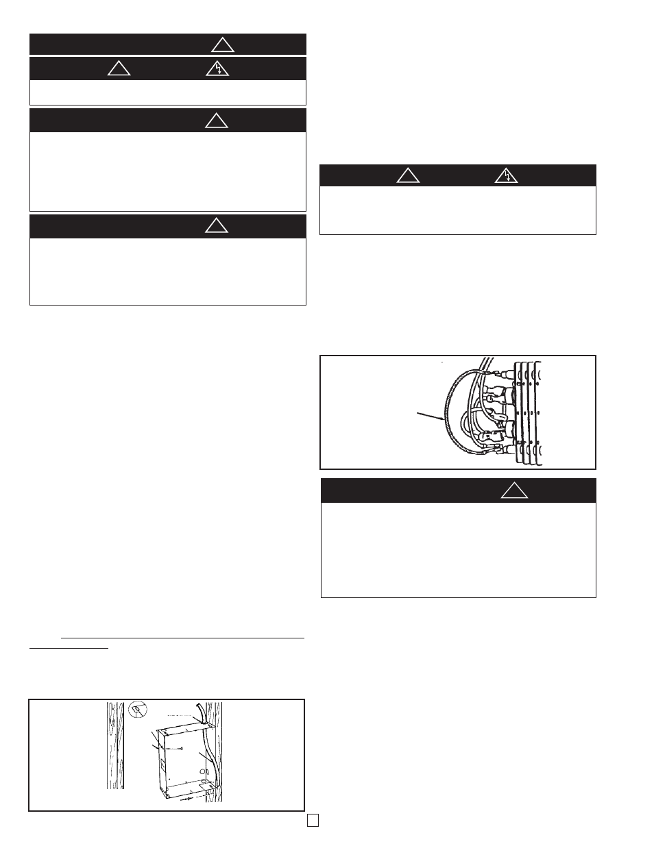 Caution important warning caution, Caution | Qmark CWH Series - Architectural Fan-Forced Wall Heaters User Manual | Page 2 / 4