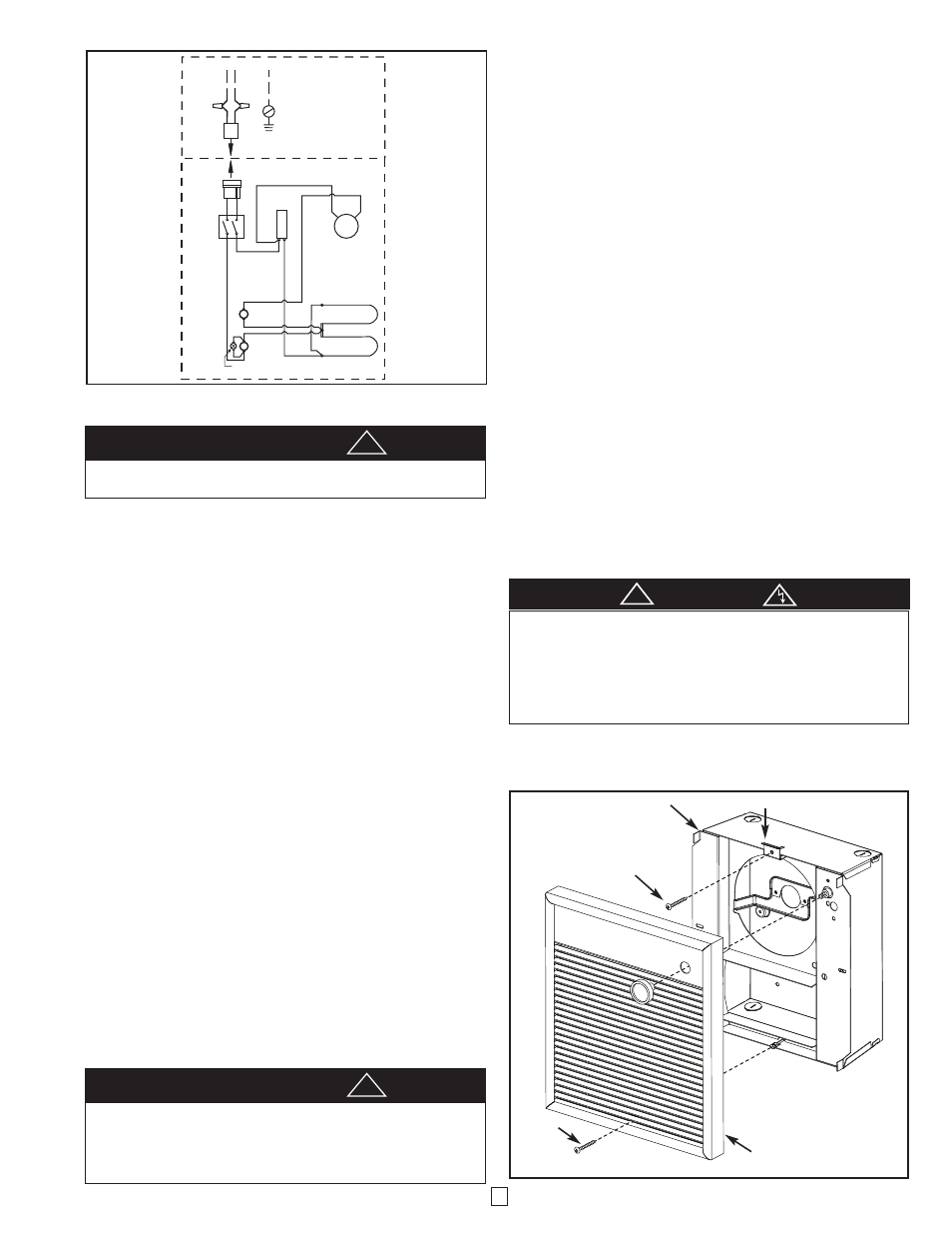 Caution, Heater checkout and operation, Maintenance and cleaning | Figure 3, Figure 4 | Qmark CWH Series - Architectural Fan-Forced Wall Heaters User Manual | Page 3 / 4