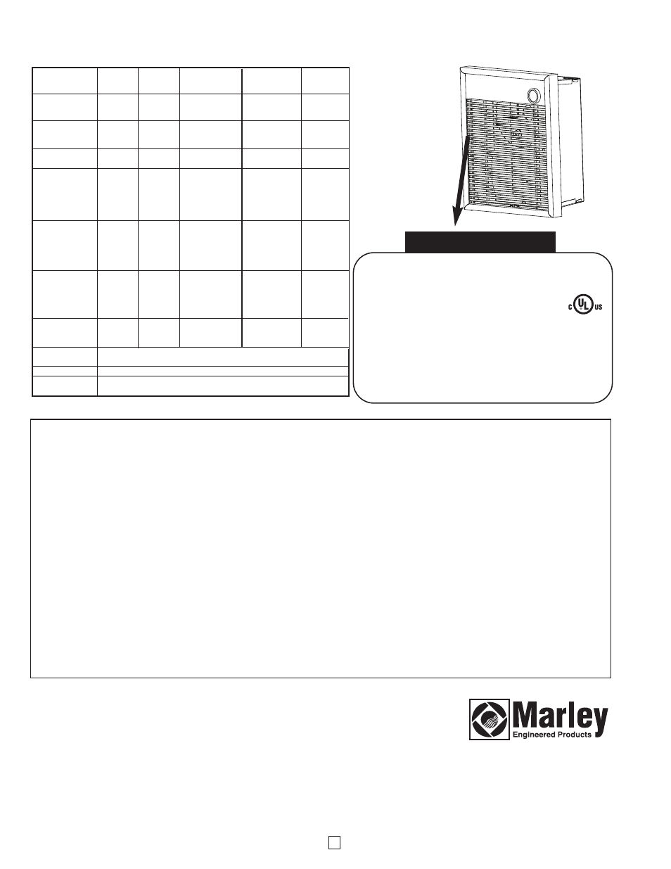 Important information, Swh1012ag, Limited warranty | Nameplate | Qmark CWH Series - Architectural Fan-Forced Wall Heaters User Manual | Page 4 / 4