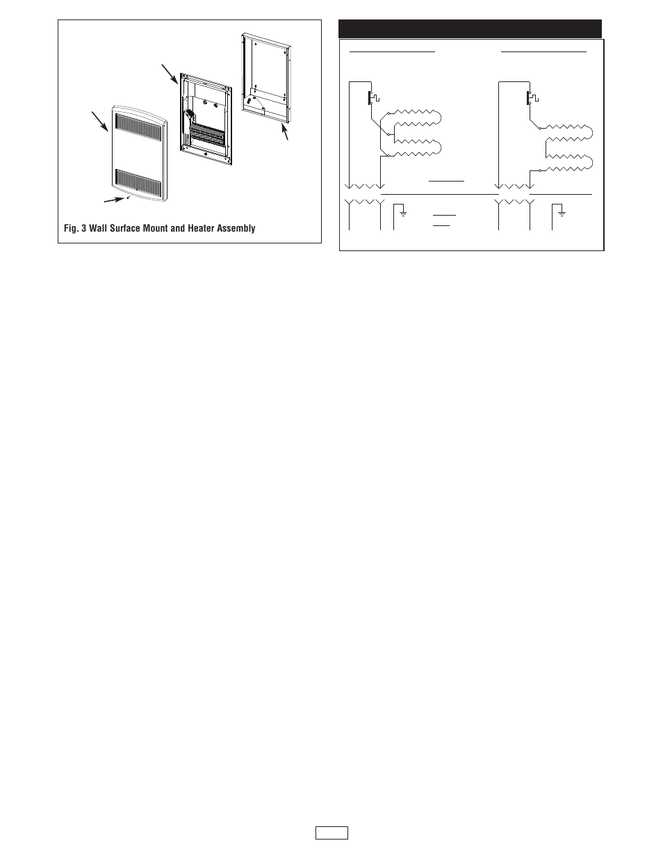 Wiring diagram | Qmark ECP Series - Euro Style Wall Heaters User Manual | Page 3 / 4