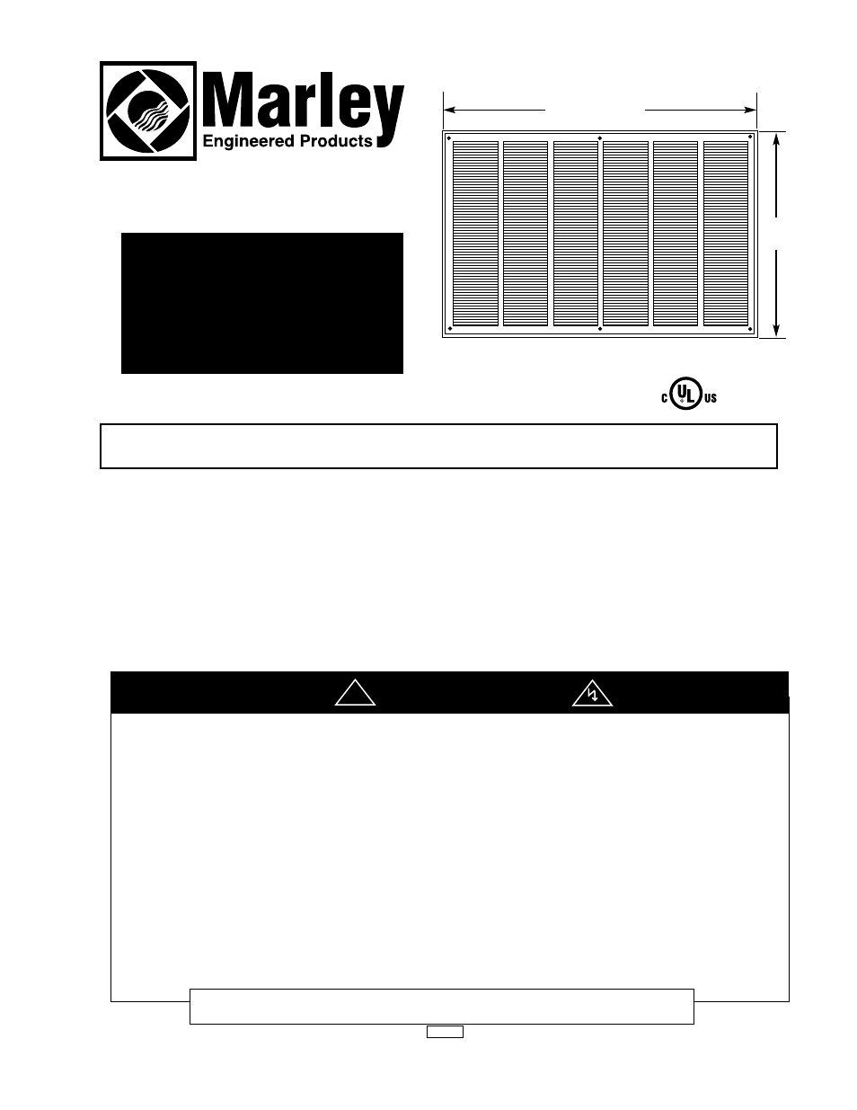 Qmark EFQ Series - Commercial Fan-Forced Wall Heaters User Manual | 4 pages