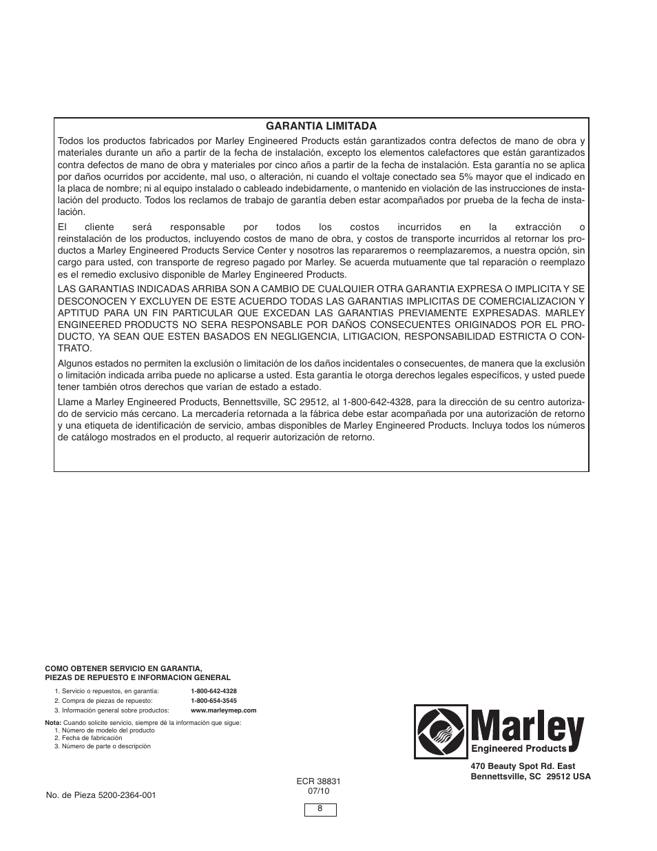 Qmark FDI - Floor Drop-In Heaters User Manual | Page 8 / 12