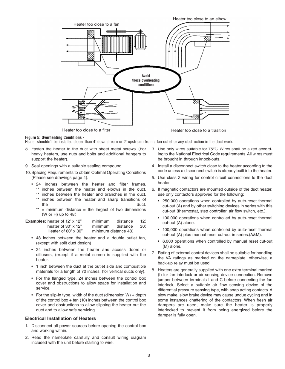 Qmark Open Coil Electric Duct Heaters User Manual | Page 3 / 5