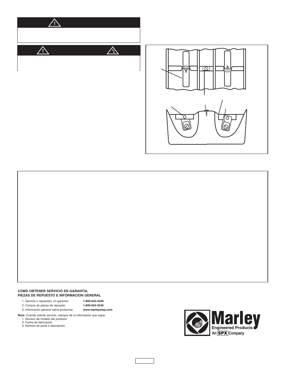 Instalación del elemento de tubo de cuarzo, Instalación del elemento de funda de metal, Garantia limitada | Advertencia, Precaucion | Qmark FRP/FRS - 2 & 3 Element Infrared Heaters User Manual | Page 8 / 12