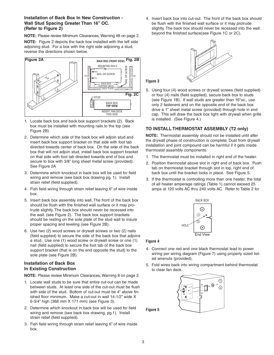 Qmark GFR Series - Fan-Forced Wall Heaters User Manual | Page 3 / 6