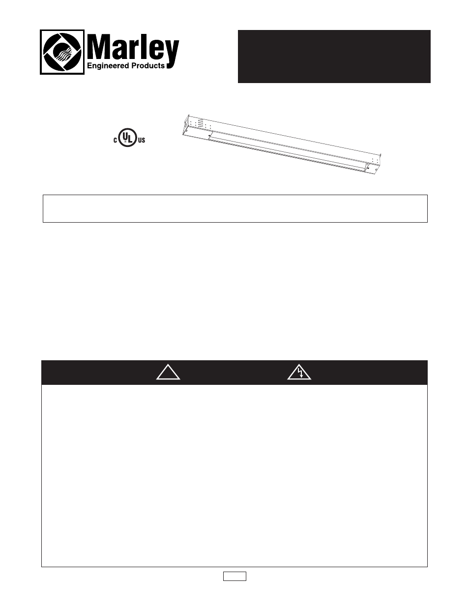 Qmark HRK - Single Element Infrared Heaters User Manual | 2 pages