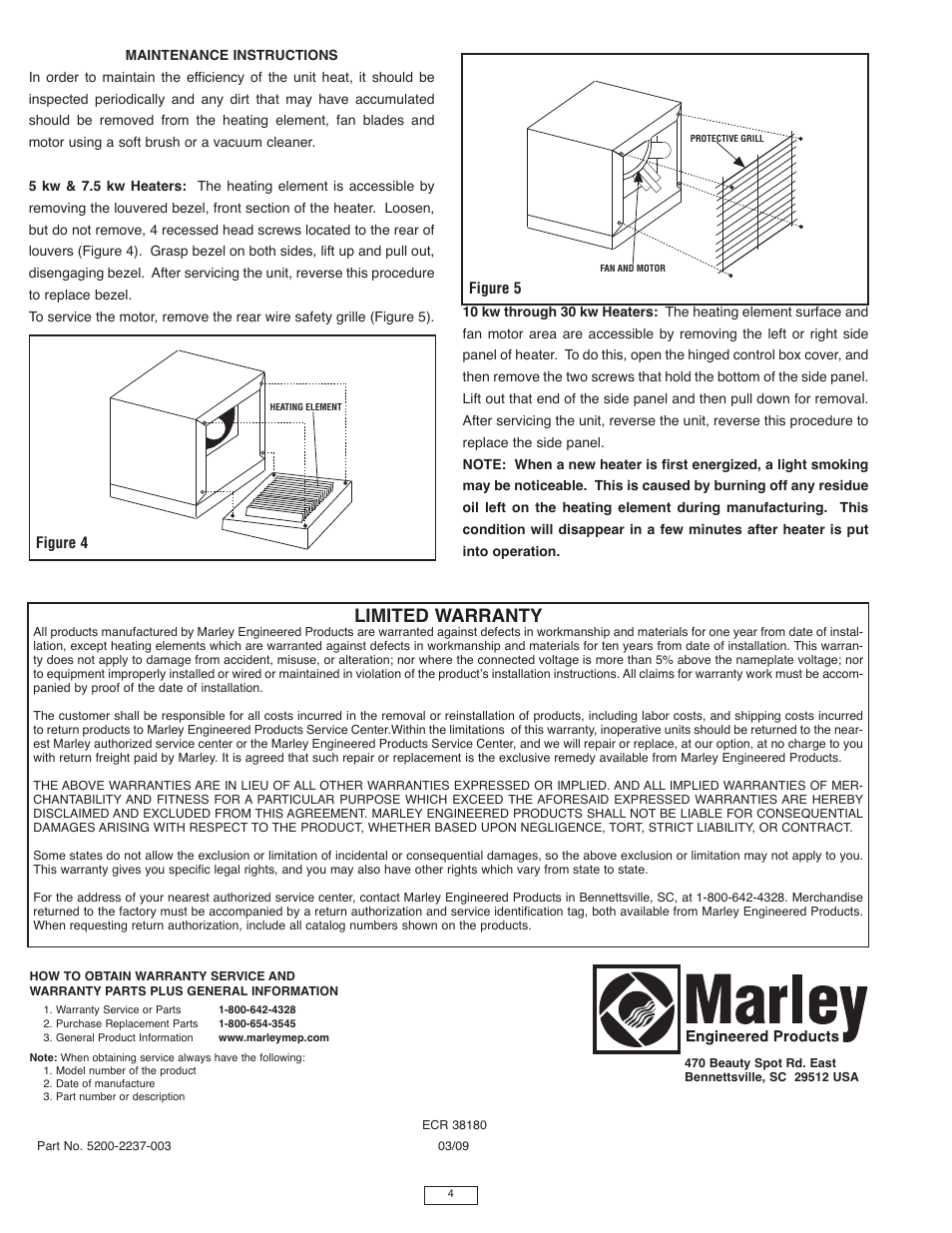 Limited warranty | Qmark IUH - Industrial Unit Heater User Manual | Page 4 / 12