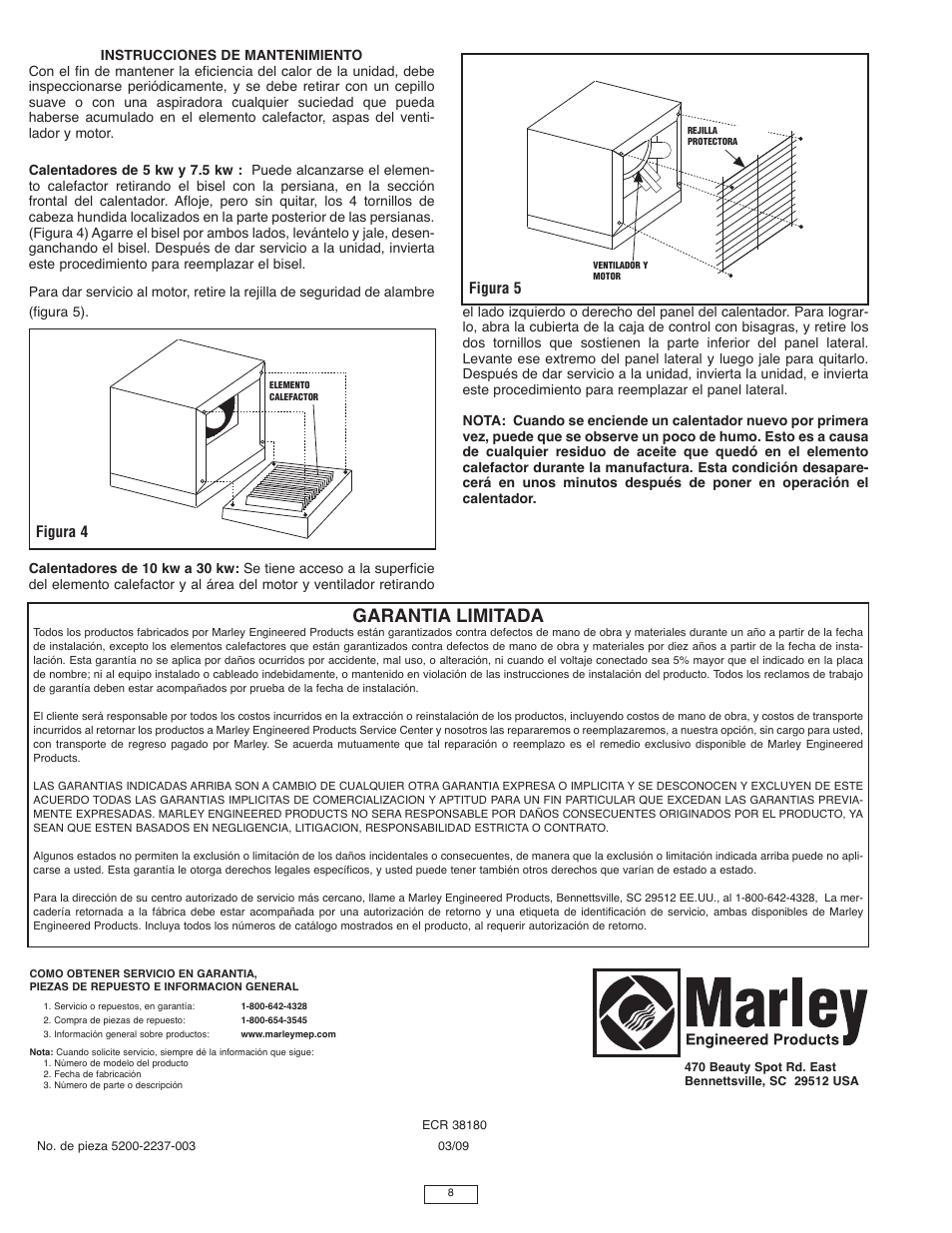 Garantia limitada | Qmark IUH - Industrial Unit Heater User Manual | Page 8 / 12