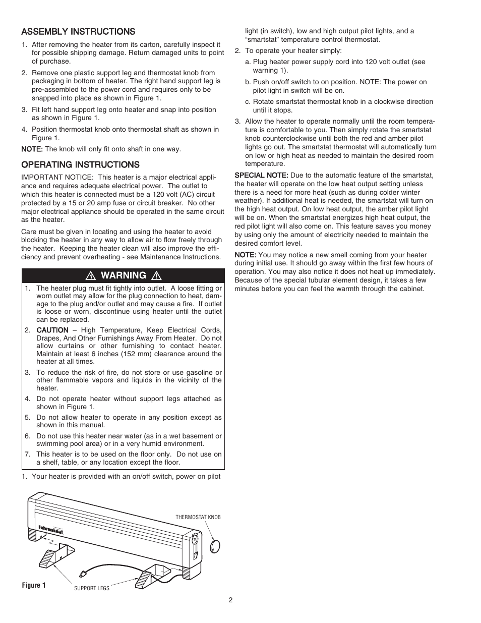 Qmark LFP - Portable Electric Hydronic Heater User Manual | Page 2 / 12