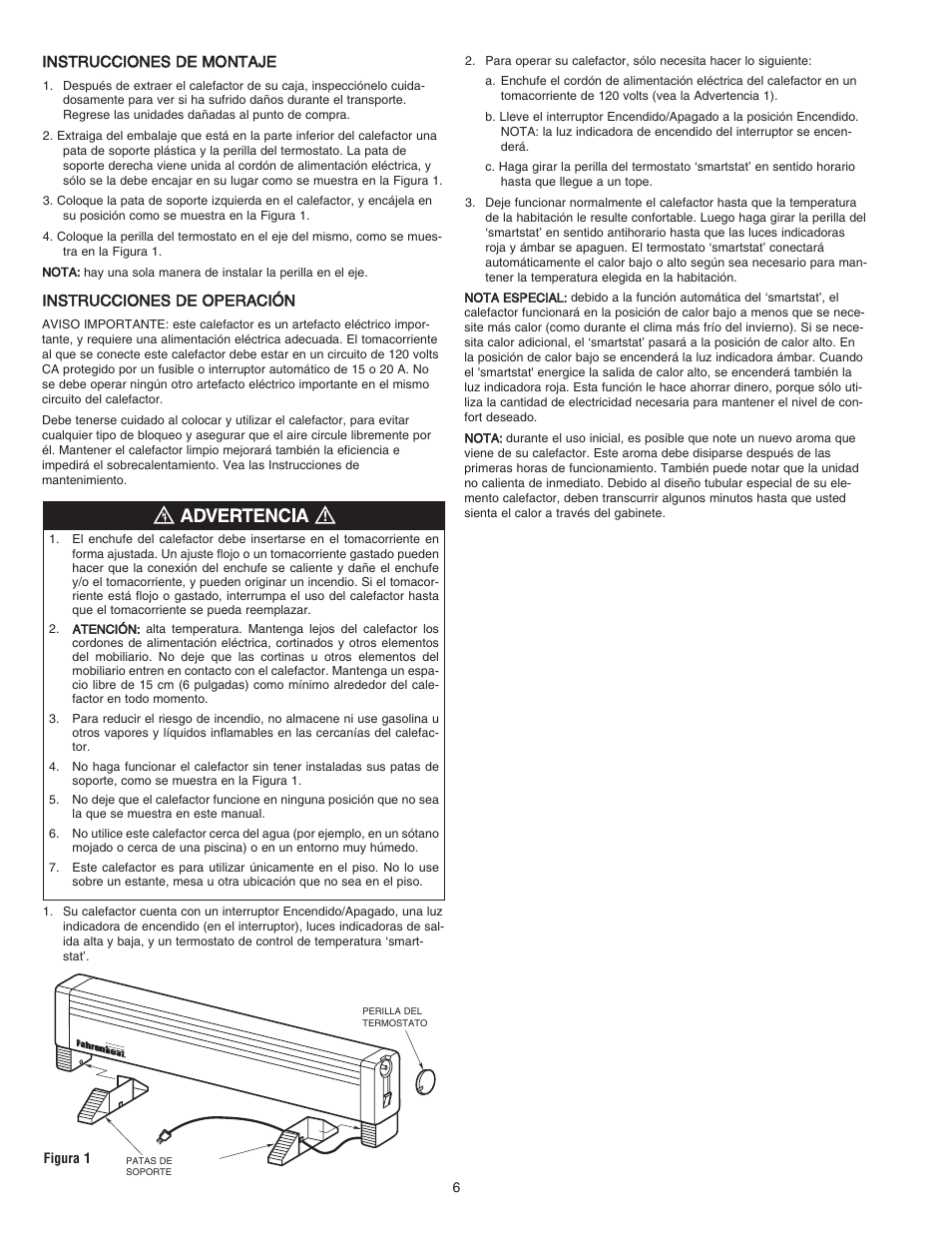 Qmark LFP - Portable Electric Hydronic Heater User Manual | Page 6 / 12