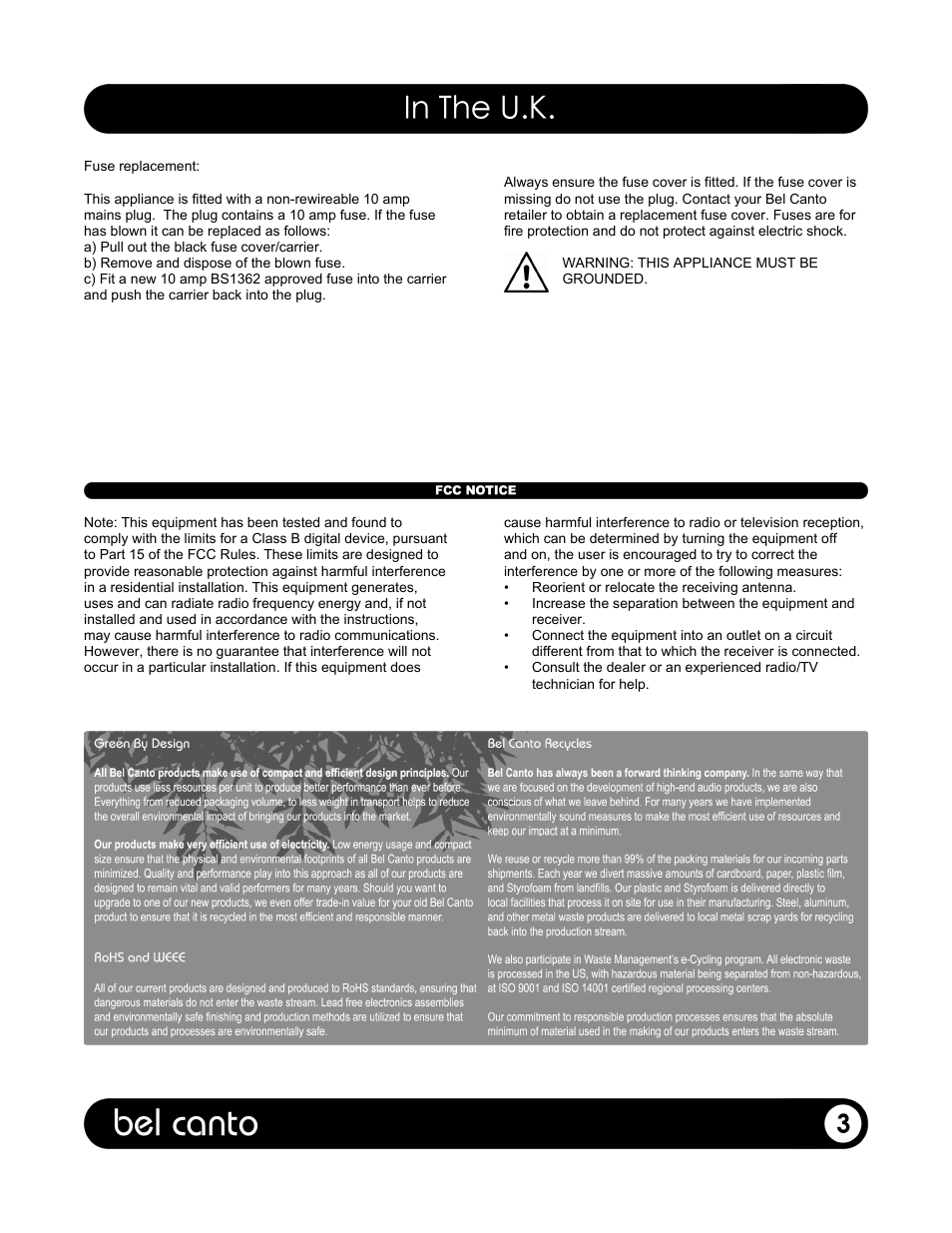 Bel Canto Design E.ONE DAC3.5VB User Manual | Page 4 / 15