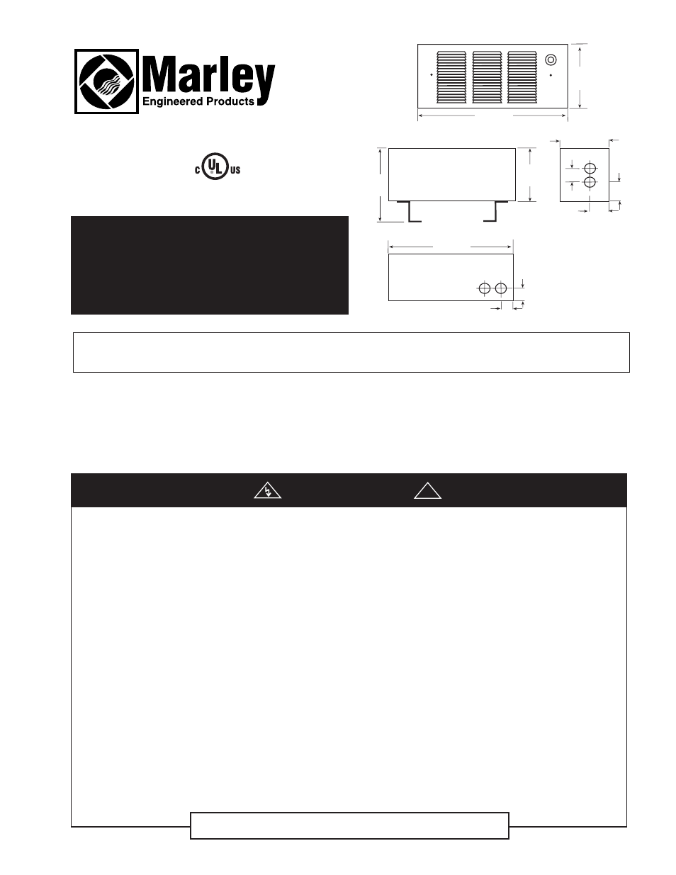 Qmark QFG Series - Electric Fan-Forced Wall Heaters User Manual | 4 pages