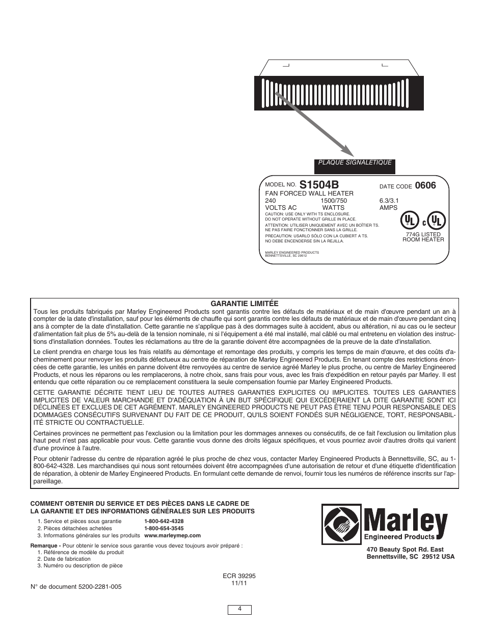 S1504b | Qmark QTS - Toe Space Fan-Forced Heaters User Manual | Page 12 / 12