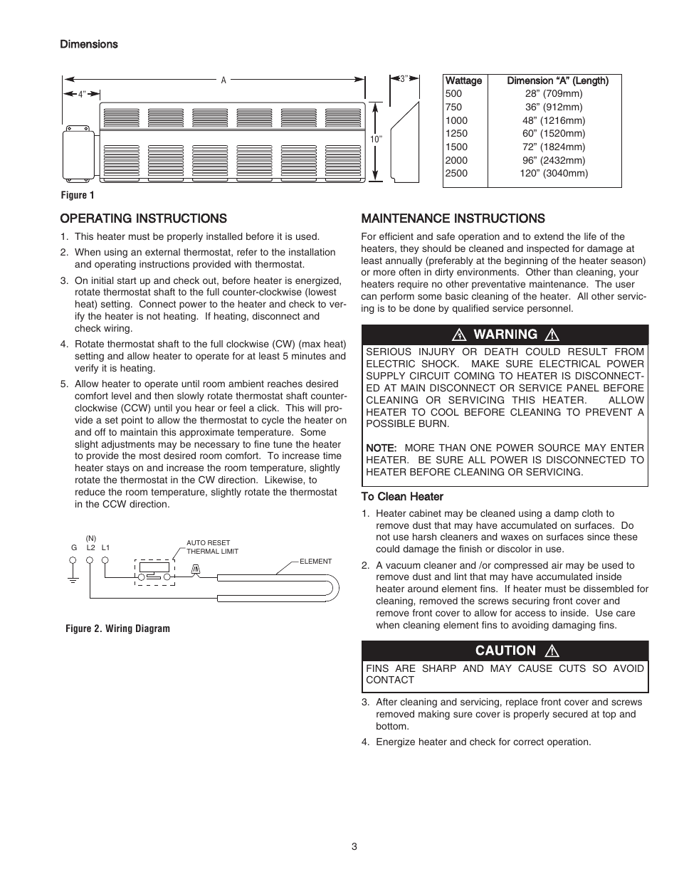 Qmark ST - Commercial Slope Top Convectors User Manual | Page 3 / 12