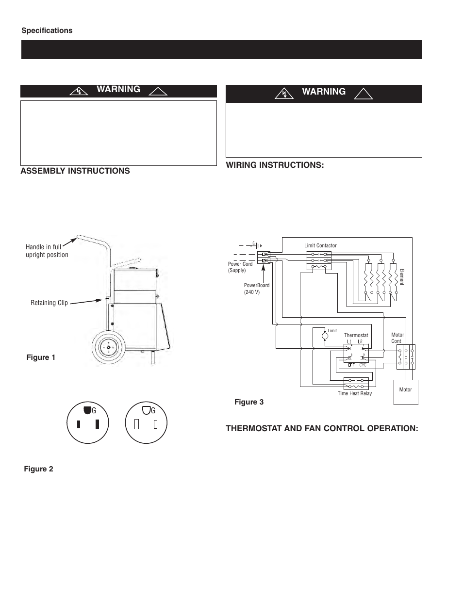 Warning | Qmark TBX - Tool Box Heater User Manual | Page 2 / 12