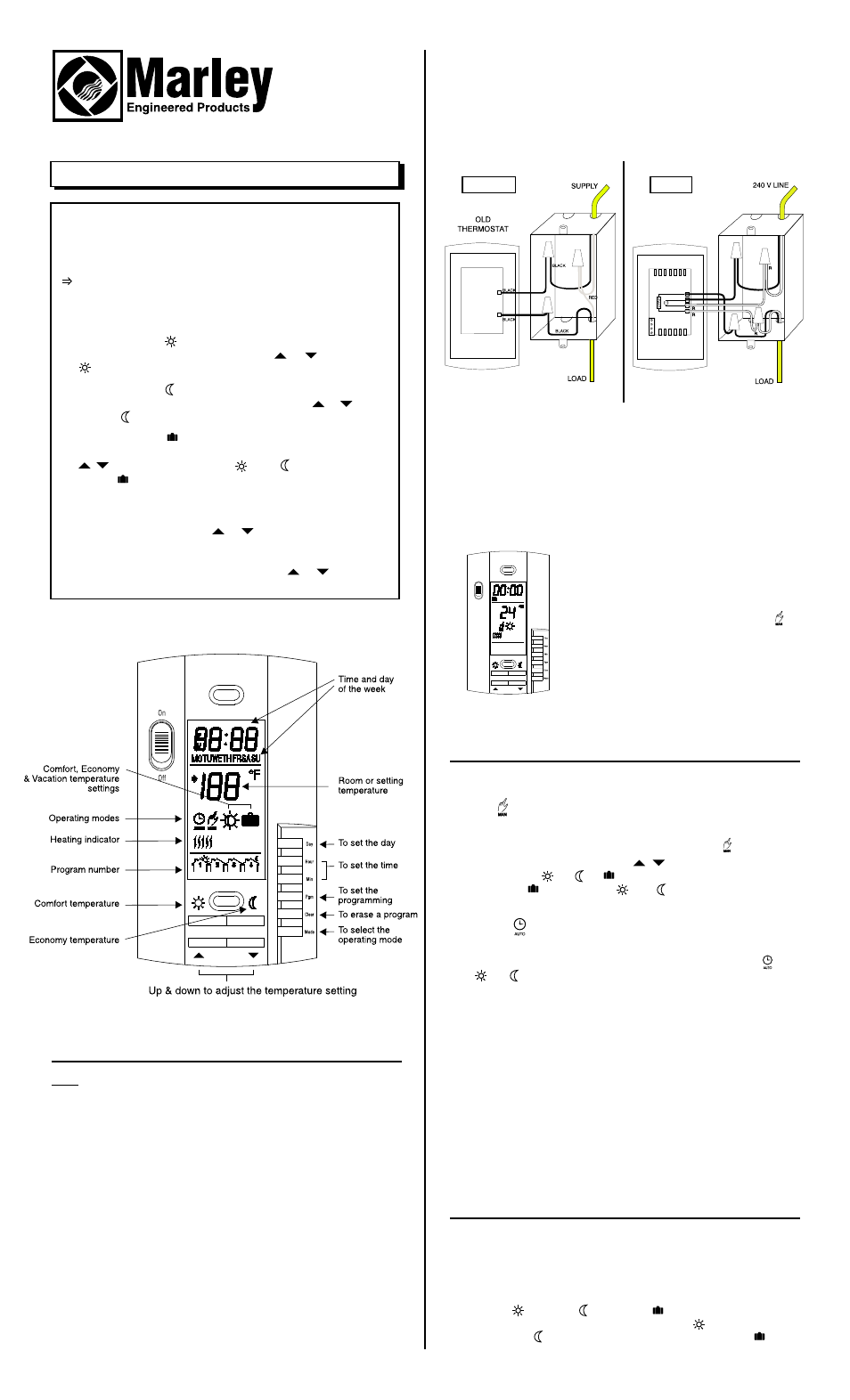 Qmark Thermostats and Controls User Manual | 3 pages