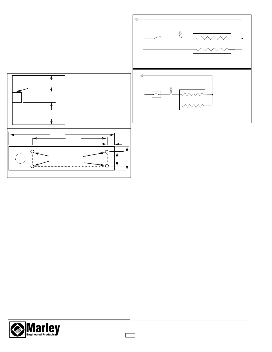 Side view, General, Installation | Wiring, Heater operation, Cleaning and maintenance | Qmark WHT500 - Utility Well House Heaters User Manual | Page 2 / 2