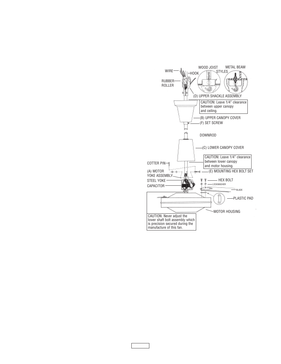 Assembly | Qmark Heavy Duty High Performance Industrial Ceiling Fans User Manual | Page 2 / 4
