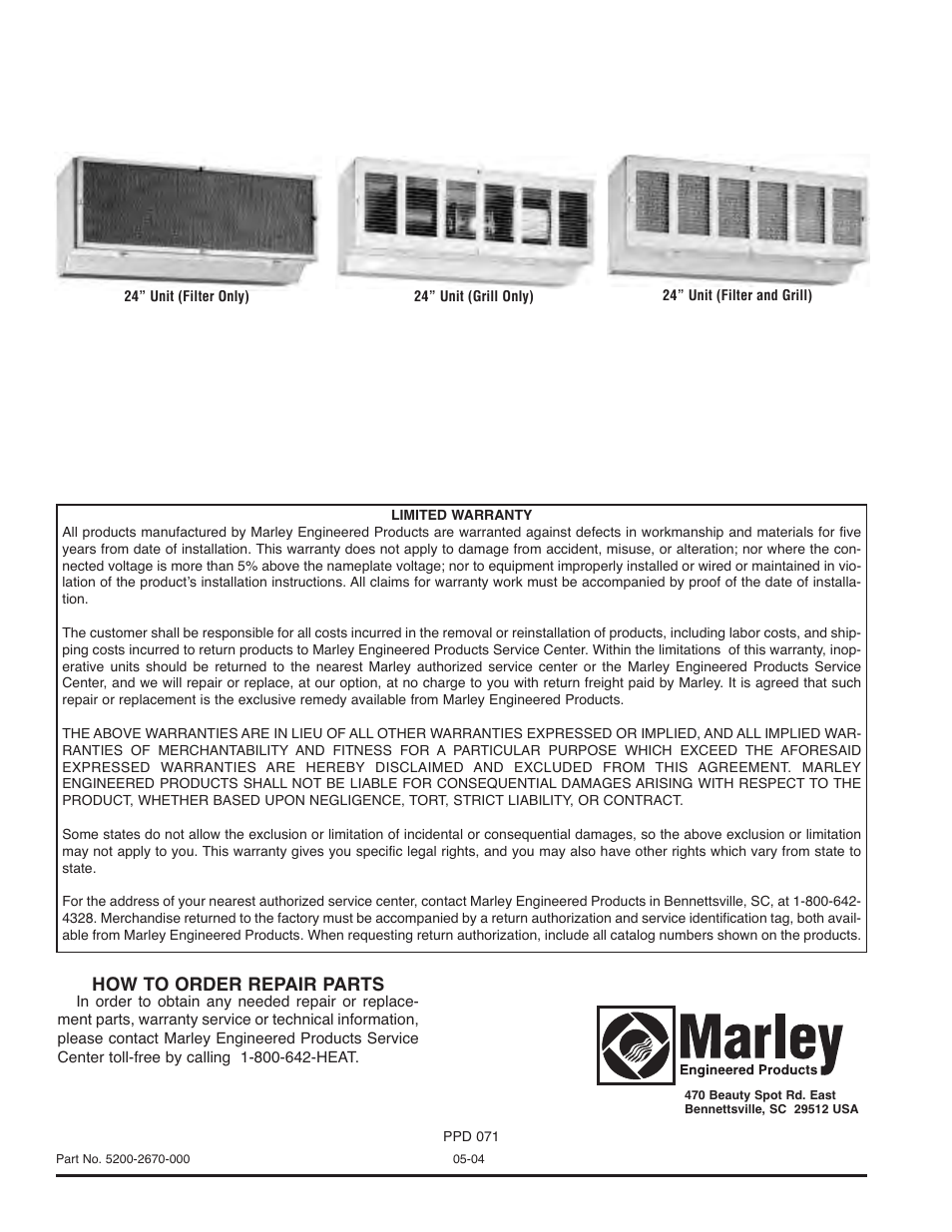 How to order repair parts | Qmark Drive - Thru Window User Manual | Page 2 / 2