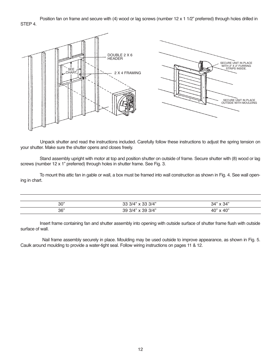 Fig. 4 fig. 5 | Qmark 3638R - Belt Drive Fans User Manual | Page 13 / 16