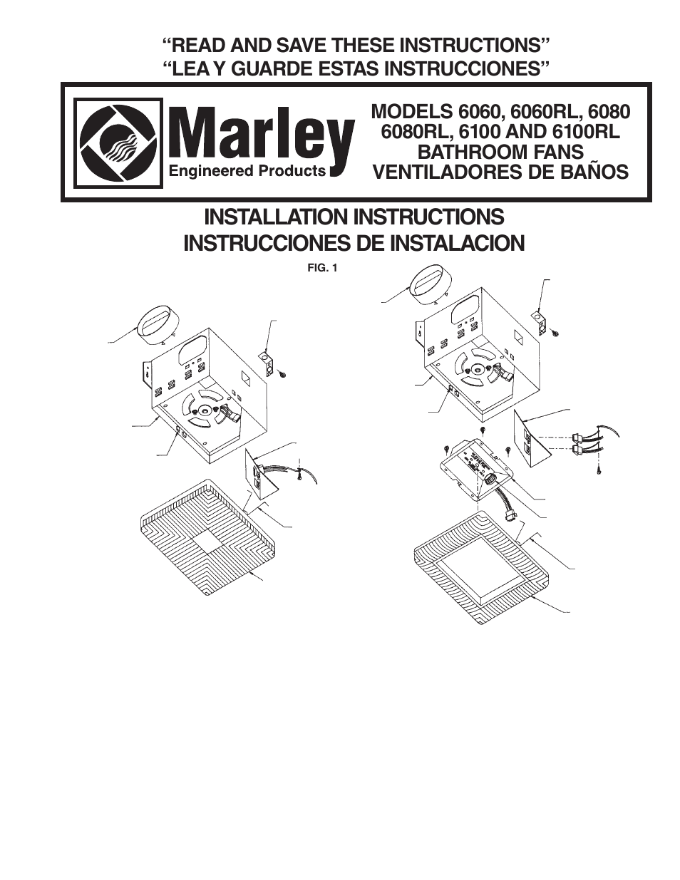 Qmark 600RL Series Bath Fans User Manual | 4 pages