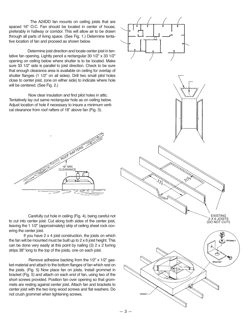 Qmark A24DD - Whole House Ventilator User Manual | Page 3 / 8