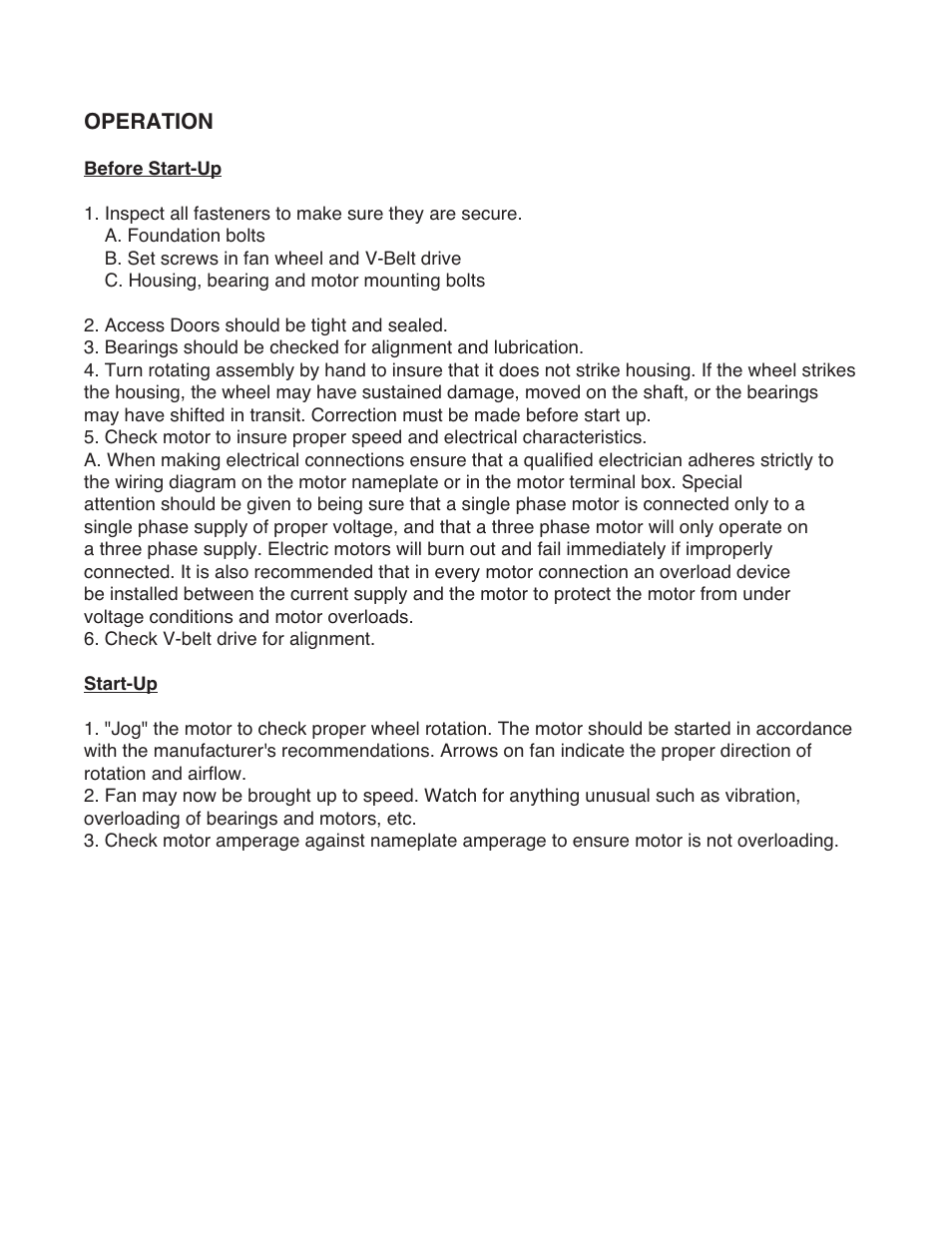 Qmark WEB -Heavy-Duty Belt Drive Exhaust Fans User Manual | Page 3 / 8