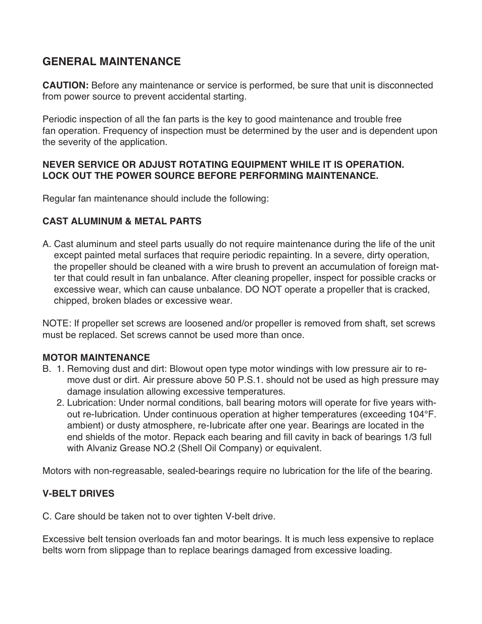 Qmark WEB -Heavy-Duty Belt Drive Exhaust Fans User Manual | Page 4 / 8