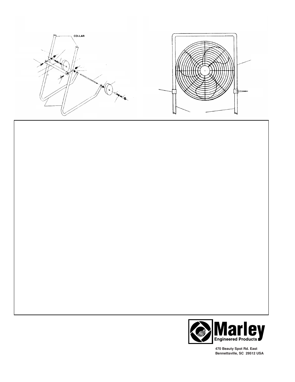 How to order repair parts, Limited warranty | Qmark I SERIES - Industrial Floor Air Circulator User Manual | Page 2 / 2