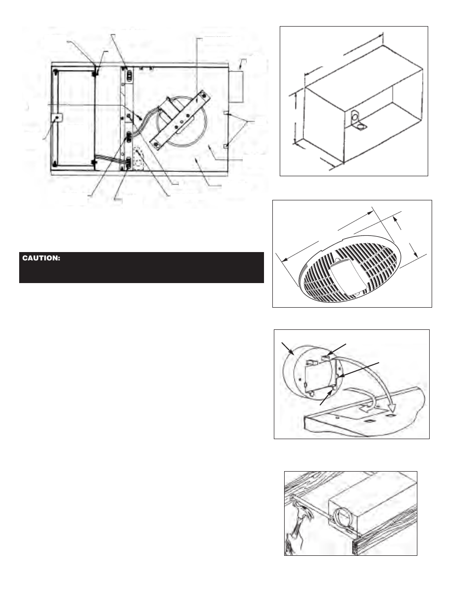 New home installation, Grille assembly, Figure 2 figure 3 13 | Qmark MM698 Combination Fans User Manual | Page 2 / 4