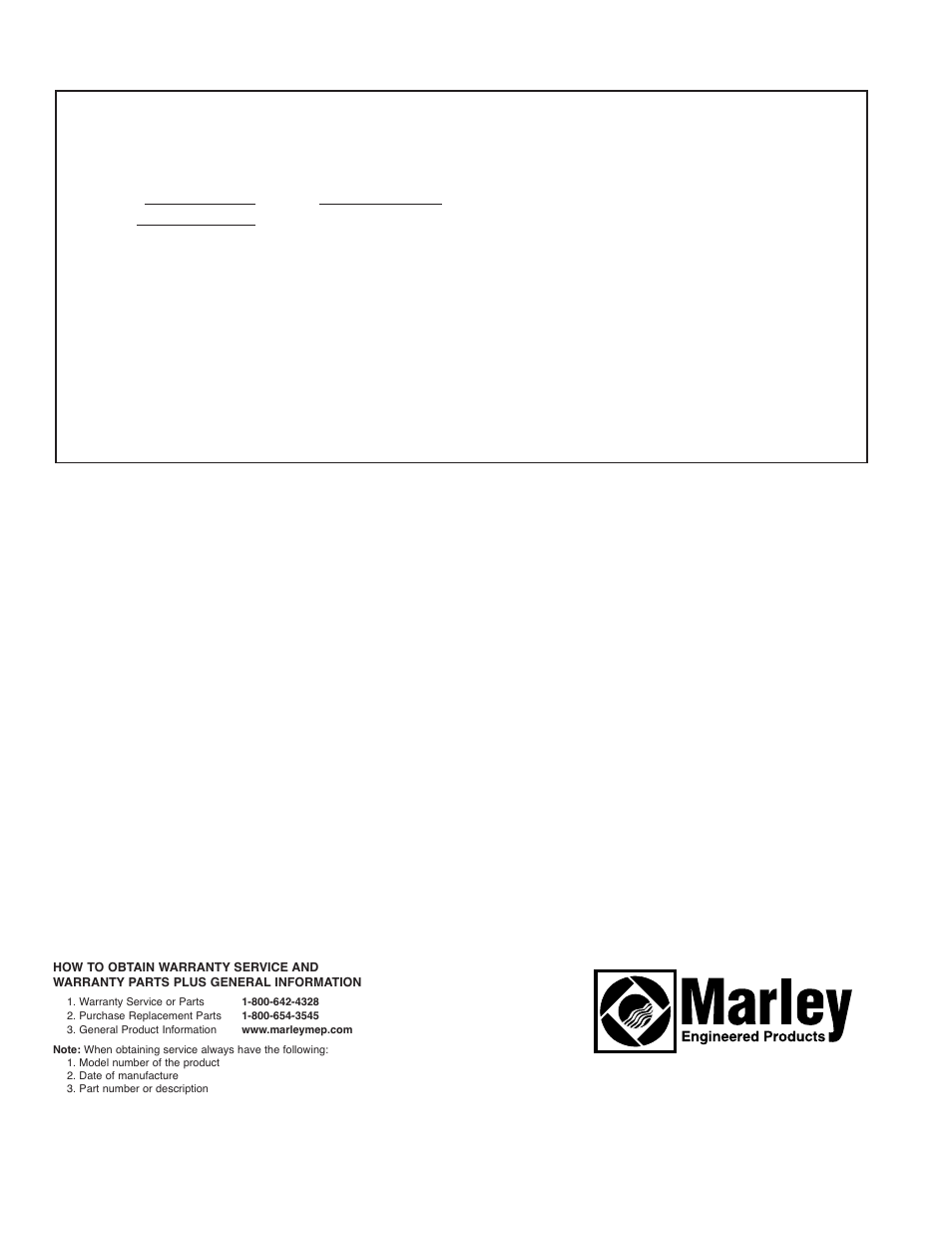 Limited warranty | Qmark MM698 Combination Fans User Manual | Page 4 / 4