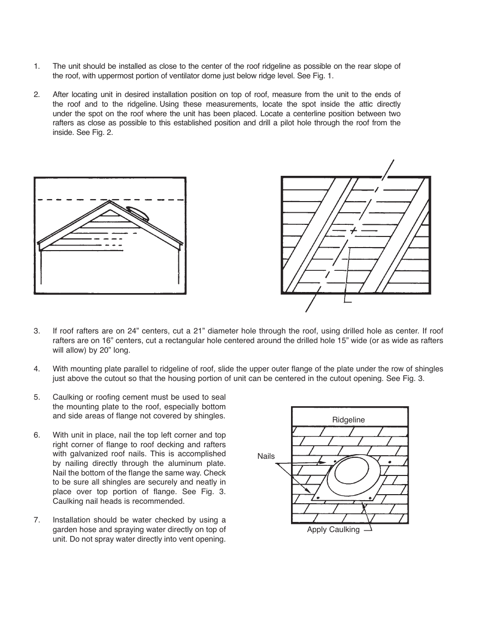 Installation | Qmark RV16 - Attic Ventilators User Manual | Page 2 / 4