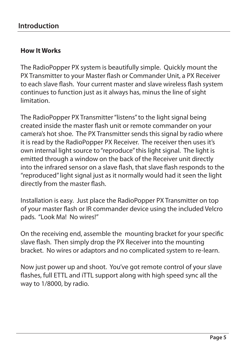 RadioPopper PX User Manual | Page 5 / 29