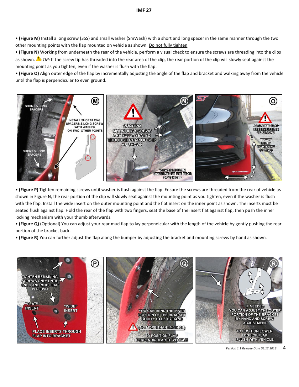 Rally Armor 2013+ Ford Focus User Manual | Page 4 / 5