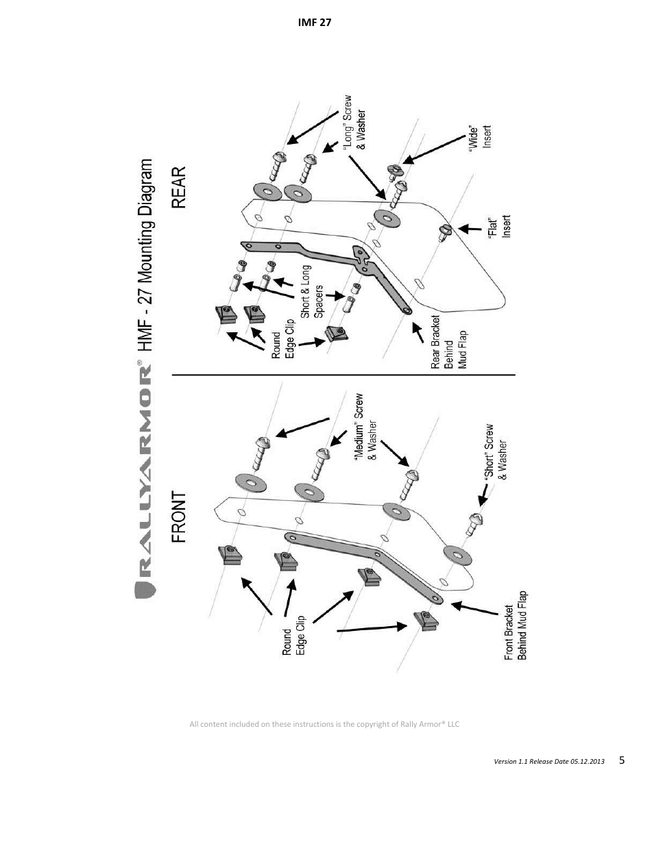 Rally Armor 2013+ Ford Focus User Manual | Page 5 / 5