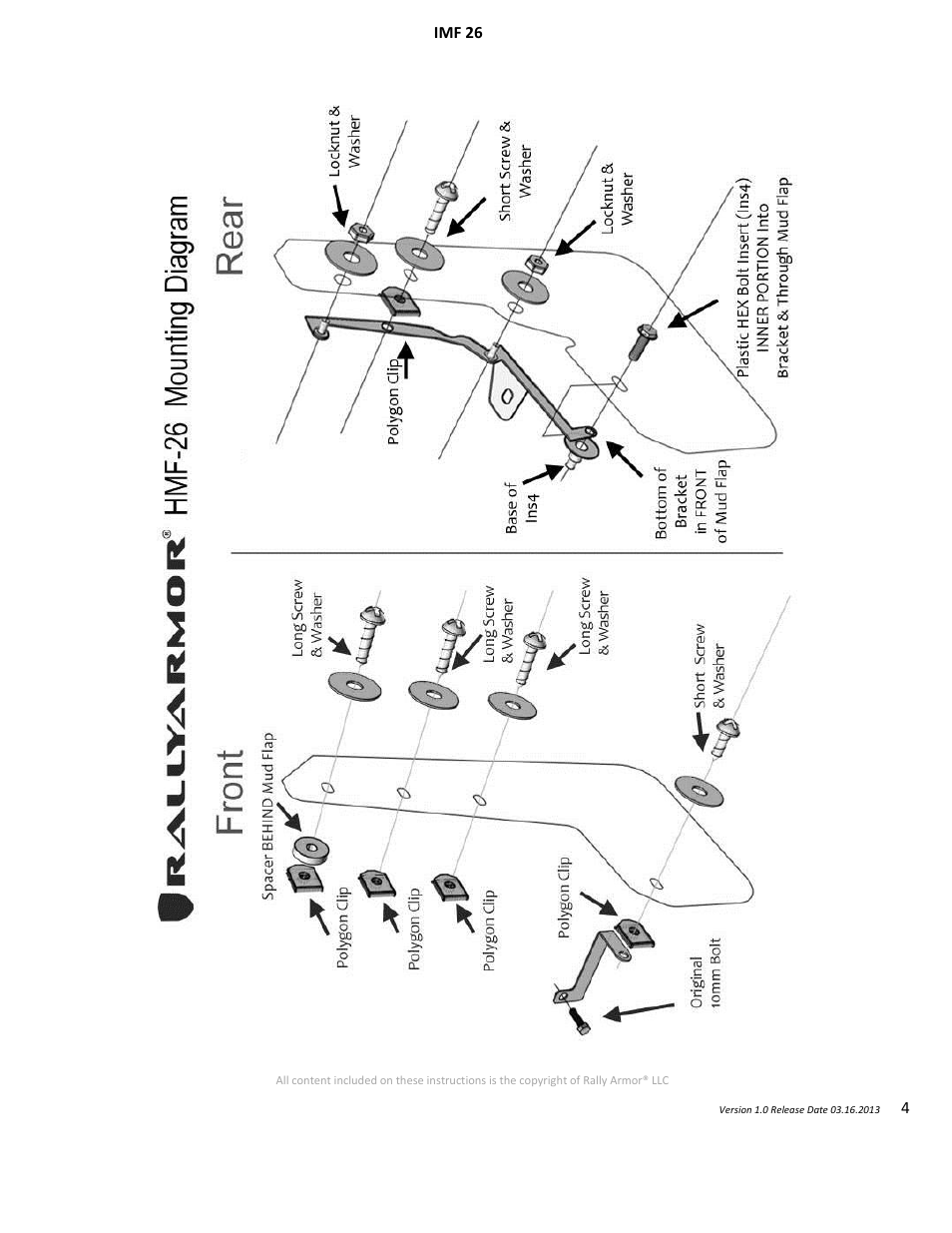 Rally Armor 2013+ Subaru Crosstrek XV User Manual | Page 4 / 4