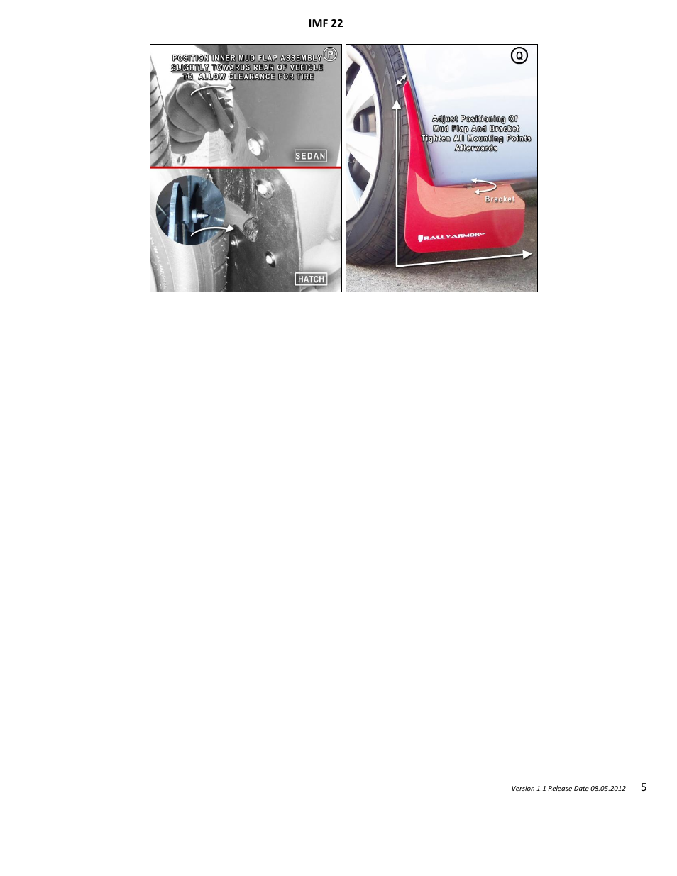 Imf 22 | Rally Armor 2012-14 Impreza (4d/5d) User Manual | Page 5 / 6