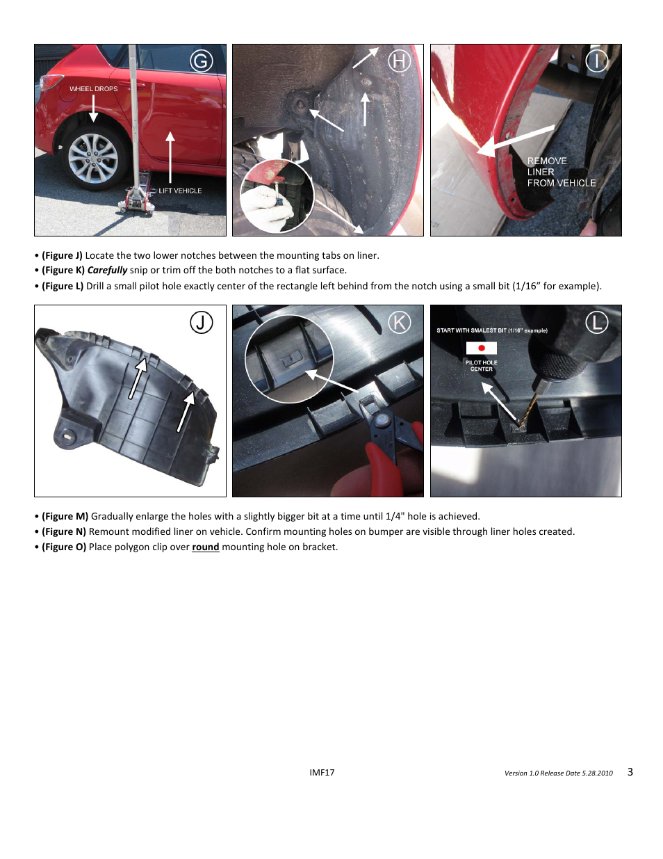 Rally Armor 10-13 Mazda3/Speed3 User Manual | Page 3 / 4