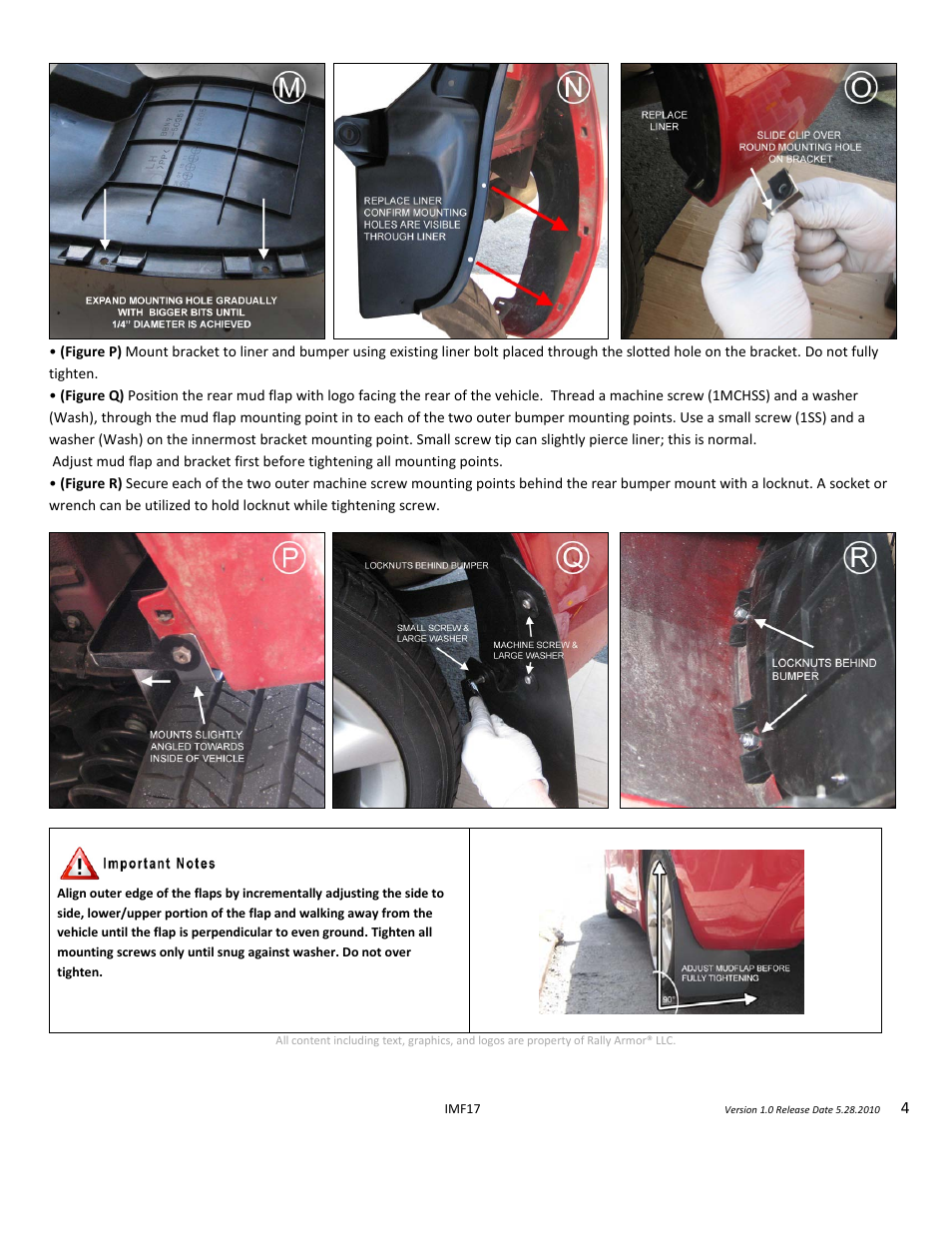 Rally Armor 10-13 Mazda3/Speed3 User Manual | Page 4 / 4