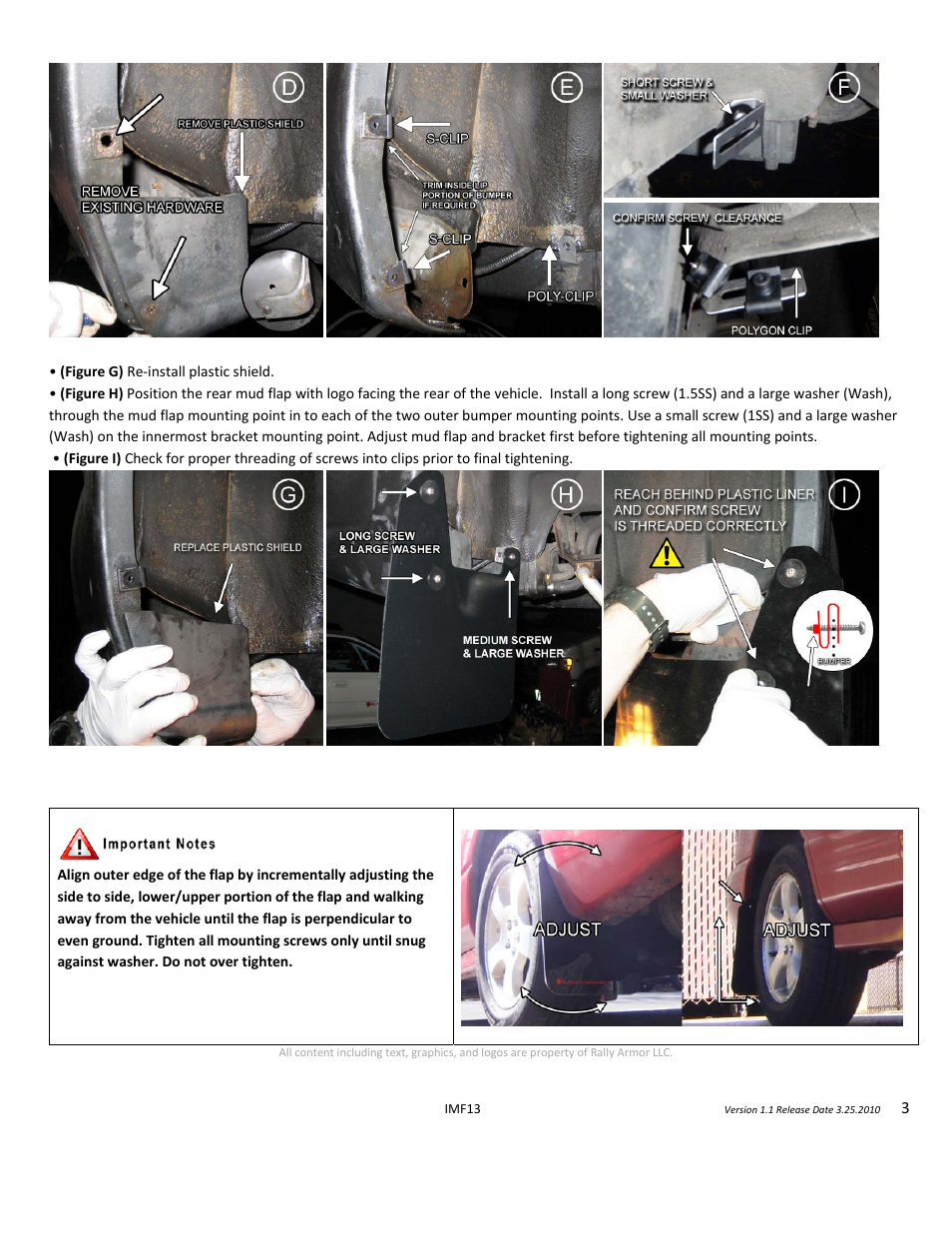Rally Armor 98 to 02 Subaru Forester User Manual | Page 3 / 3