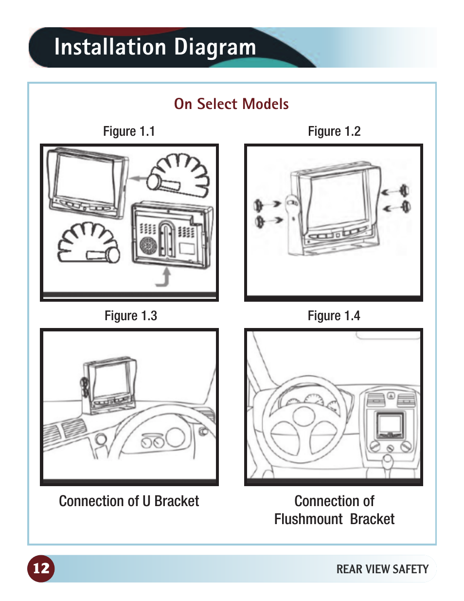 Installation diagram | RearviewSafety RVS-770615 User Manual | Page 12 / 27