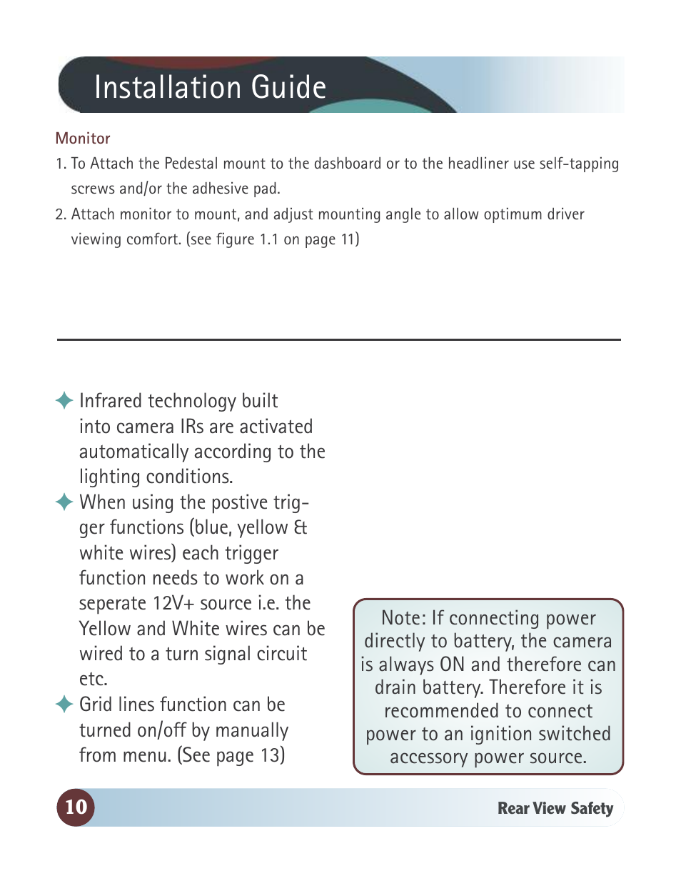 Installation guide | RearviewSafety RVS-062710 User Manual | Page 10 / 26