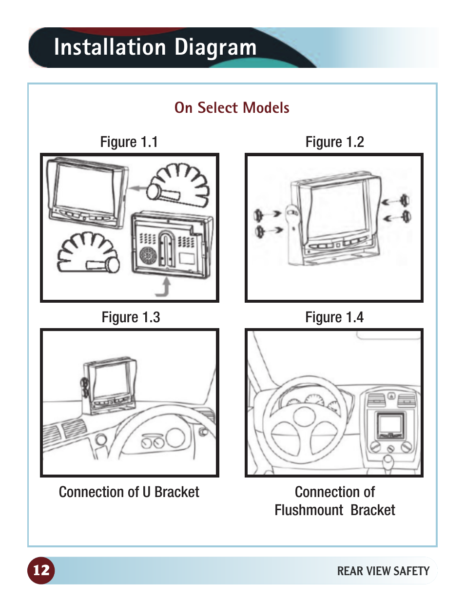 Installation diagram | RearviewSafety RVS-770616N User Manual | Page 12 / 27