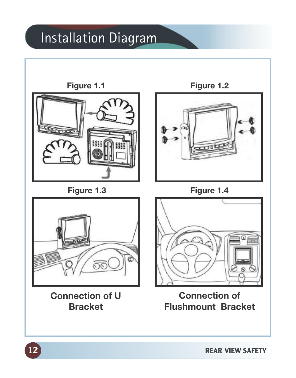 Installation diagram | RearviewSafety RVS-770613-213 User Manual | Page 12 / 24