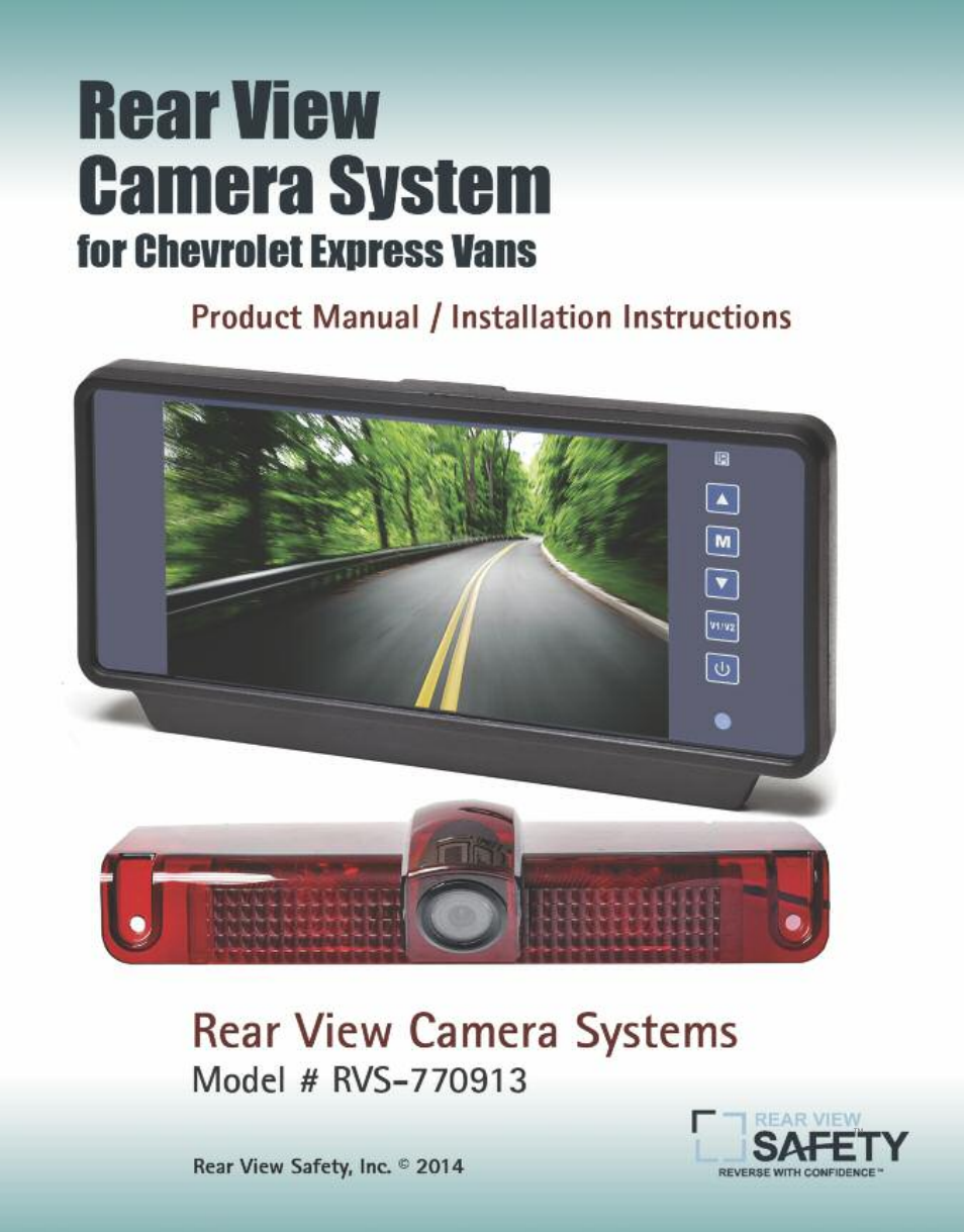 RearviewSafety RVS-770913 User Manual | 27 pages