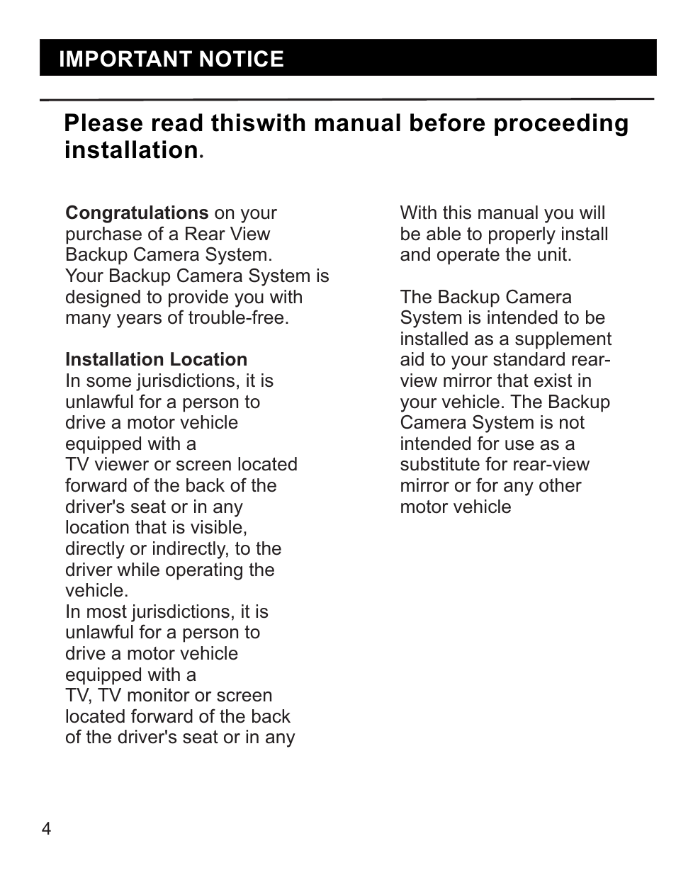 RearviewSafety RVS-770619N User Manual | Page 4 / 21