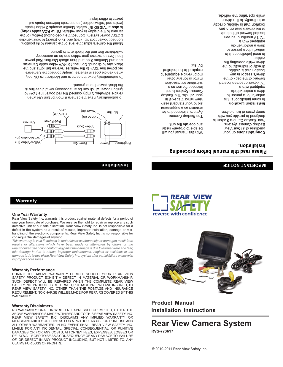 RearviewSafety RVS-773617N User Manual | 2 pages